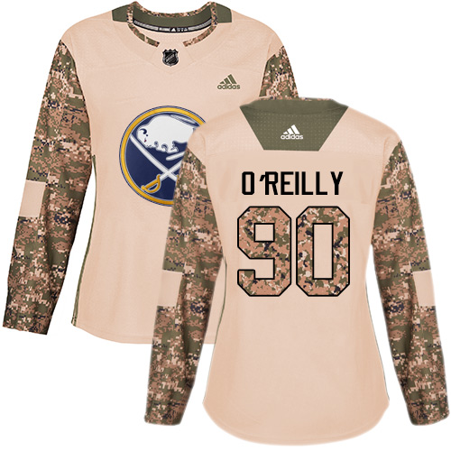Adidas Sabres #90 Ryan O'Reilly Camo Authentic Veterans Day Women's Stitched NHL Jersey